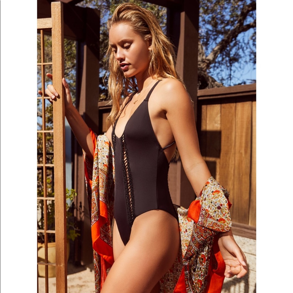 Out from Under Micah Crochet One-piece Swimsuit